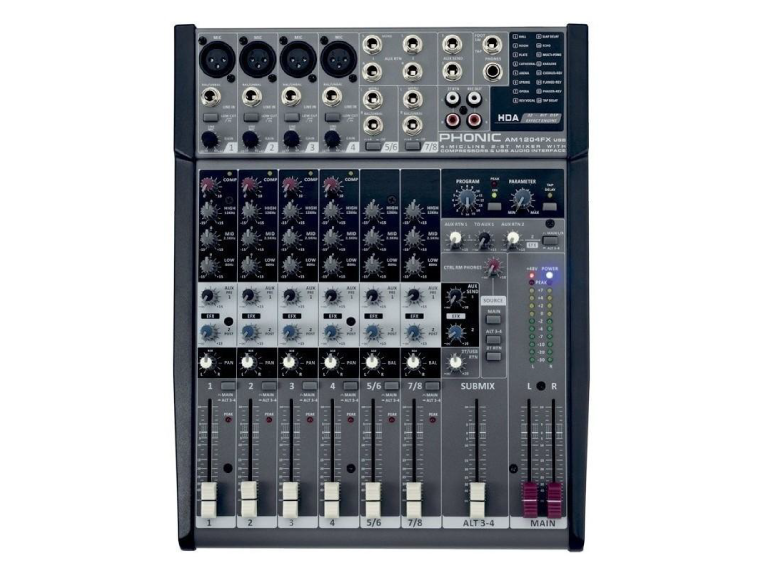 MIXER ANALOG PHONIC AM1204FX - Ảnh 1