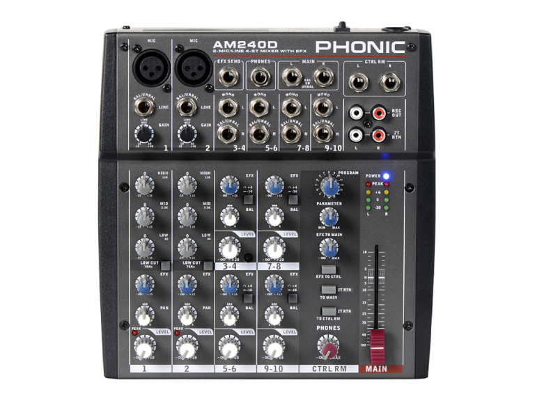 MIXER ANALOG PHONIC AM240D - Ảnh 1