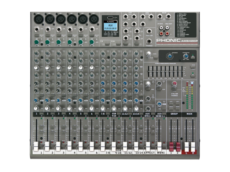 MIXER ANALOG PHONIC AM642DP - Ảnh 1