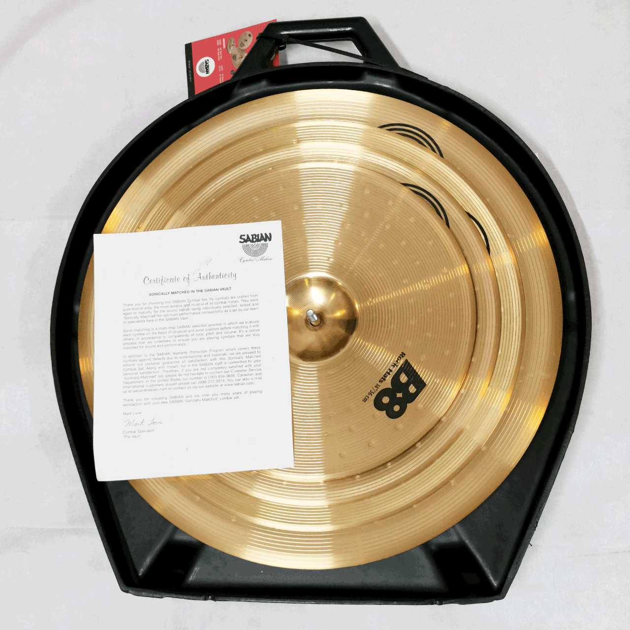 LÁ TRỐNG SABIAN B8 Rock Set W/Case 45009C